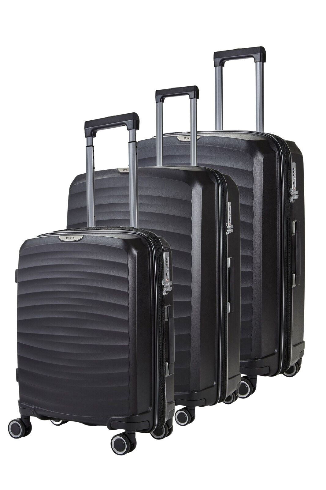 Altoona Set of 3 Hard Shell Suitcase in Black