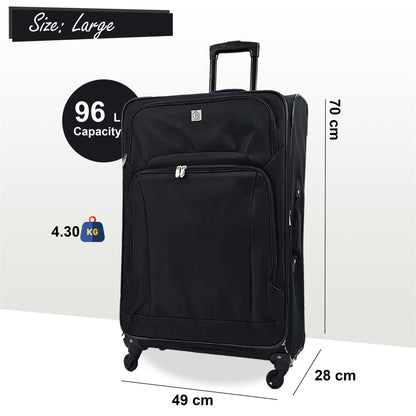 Lightweight Soft Shell Luggage Suitcase Travel Set