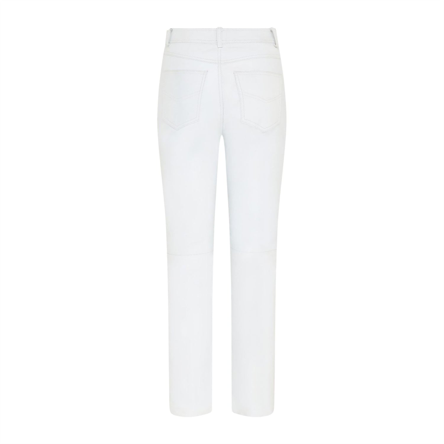Womens Lamb Leather 501 Biker Jeans - Ankara