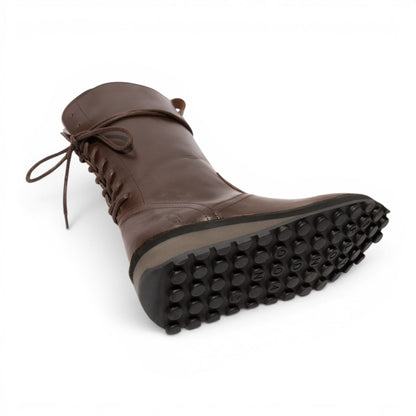 Fly London Women’s Brown Leather Mid-Calf Long Boots - HEIG229