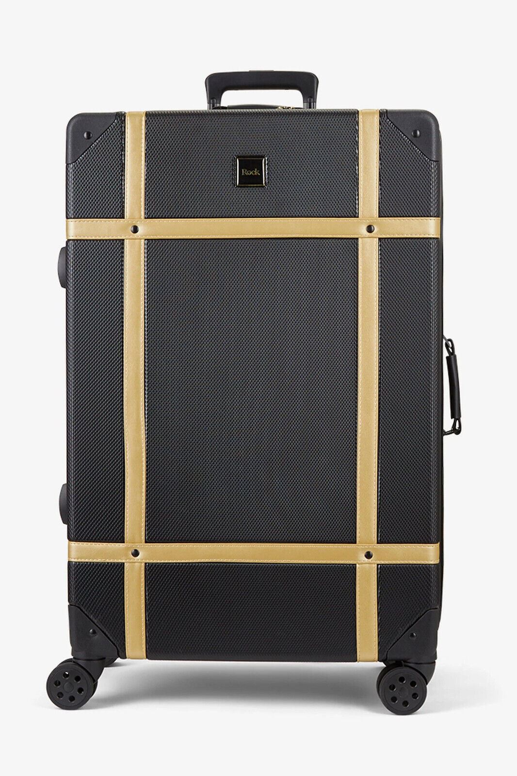 Alexandria Large Hard Shell Suitcase in Black Gold