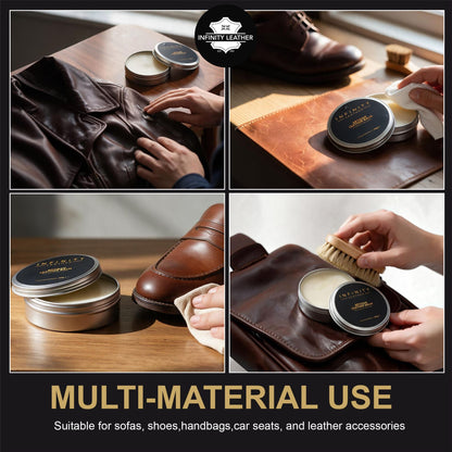 Nourishing Leather Conditioner for Shoes &amp; Bags, 2 Pack Leather Balm