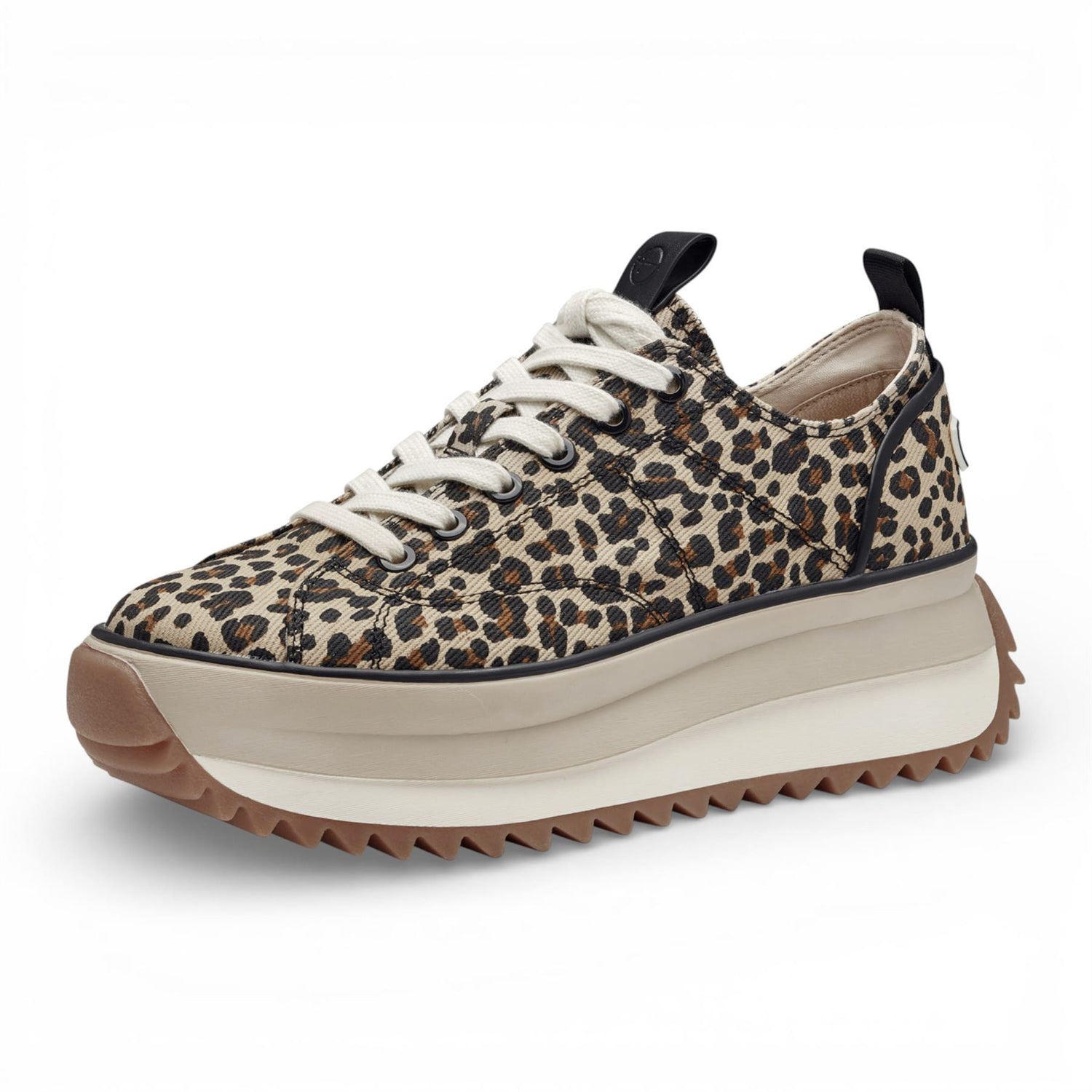 Tamaris Women’s Platform Trainers Leopard Print Sneaker Shoes