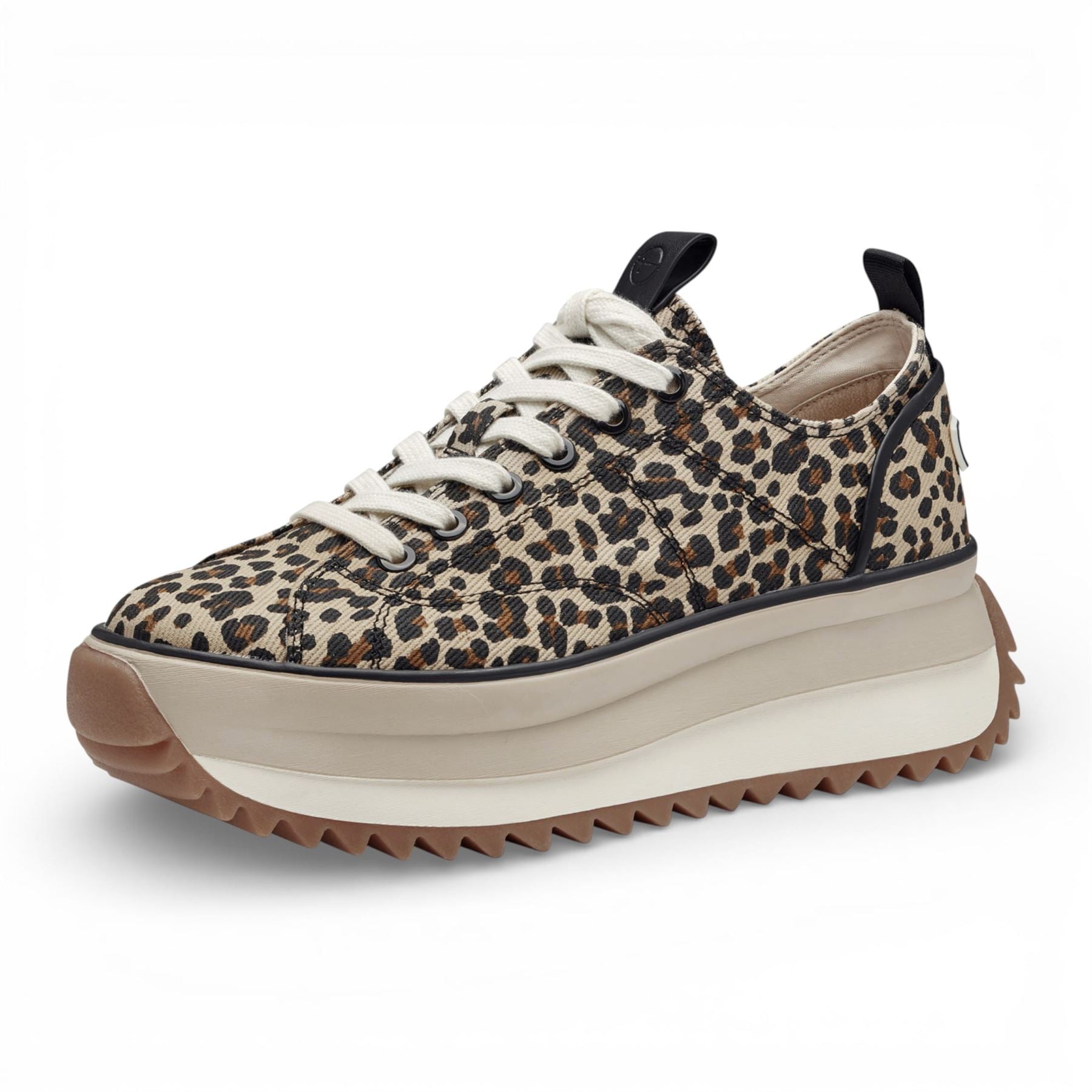 Tamaris Women’s Platform Trainers Leopard Print Sneaker Shoes
