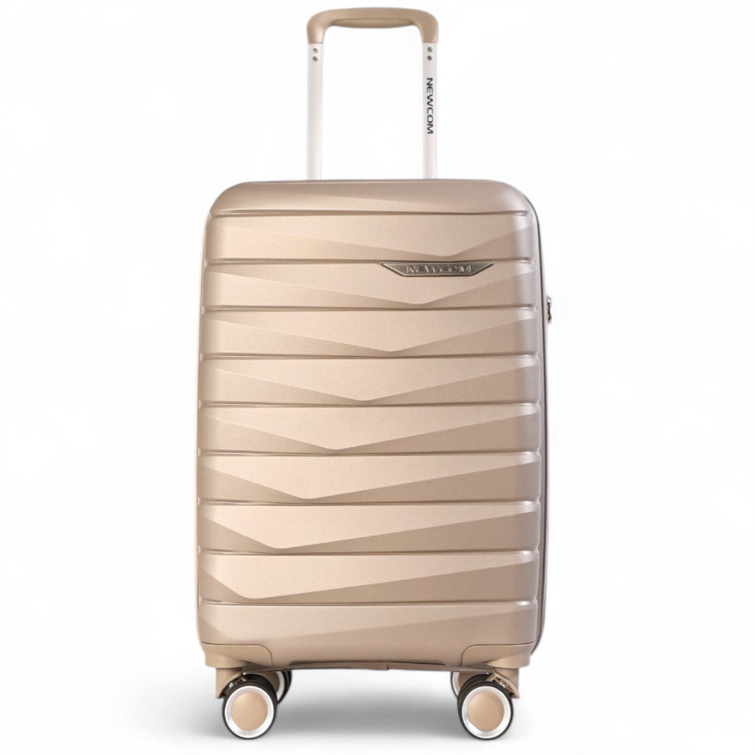 Forster Large Hard Shell TSA Suitcase in Champagne Beige