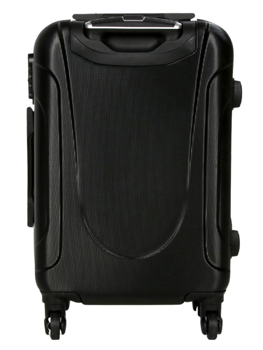 Robust Lightweight Black Hard shell Suitcase 4 Wheel Luggage - Upperclass Fashions 