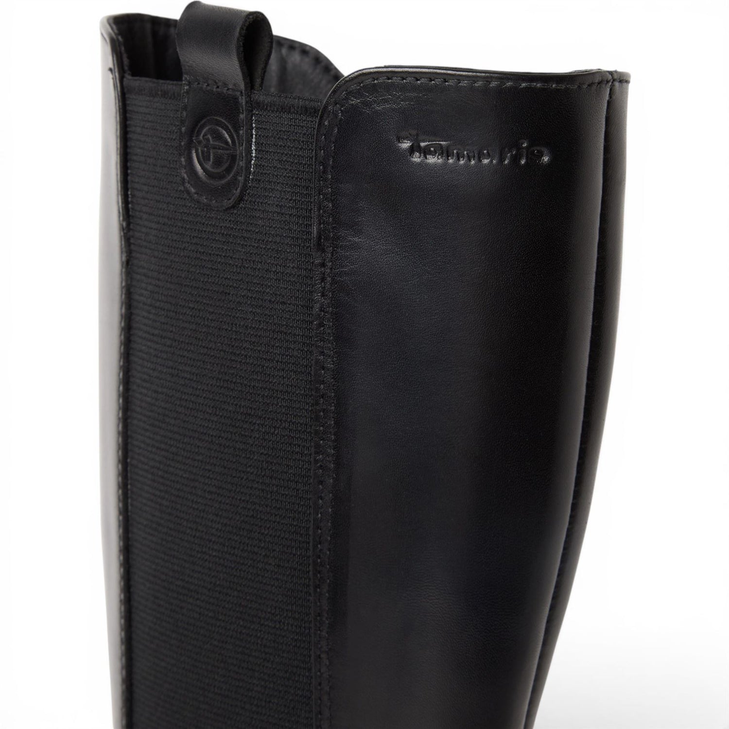 Tamaris Women’s Black Leather Knee High Platform Heel Long Boots - 25608-41