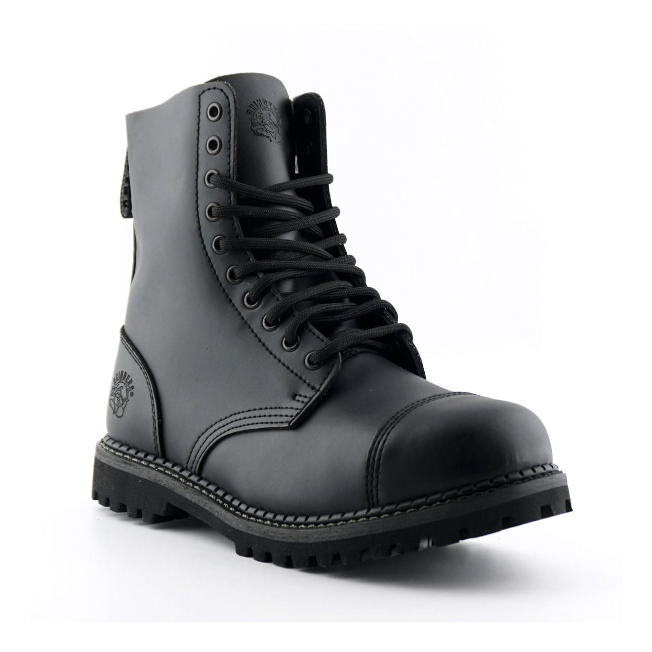 Grinders Stag CS Black Unisex Safety Steel Toe Cap Military Punk Boots