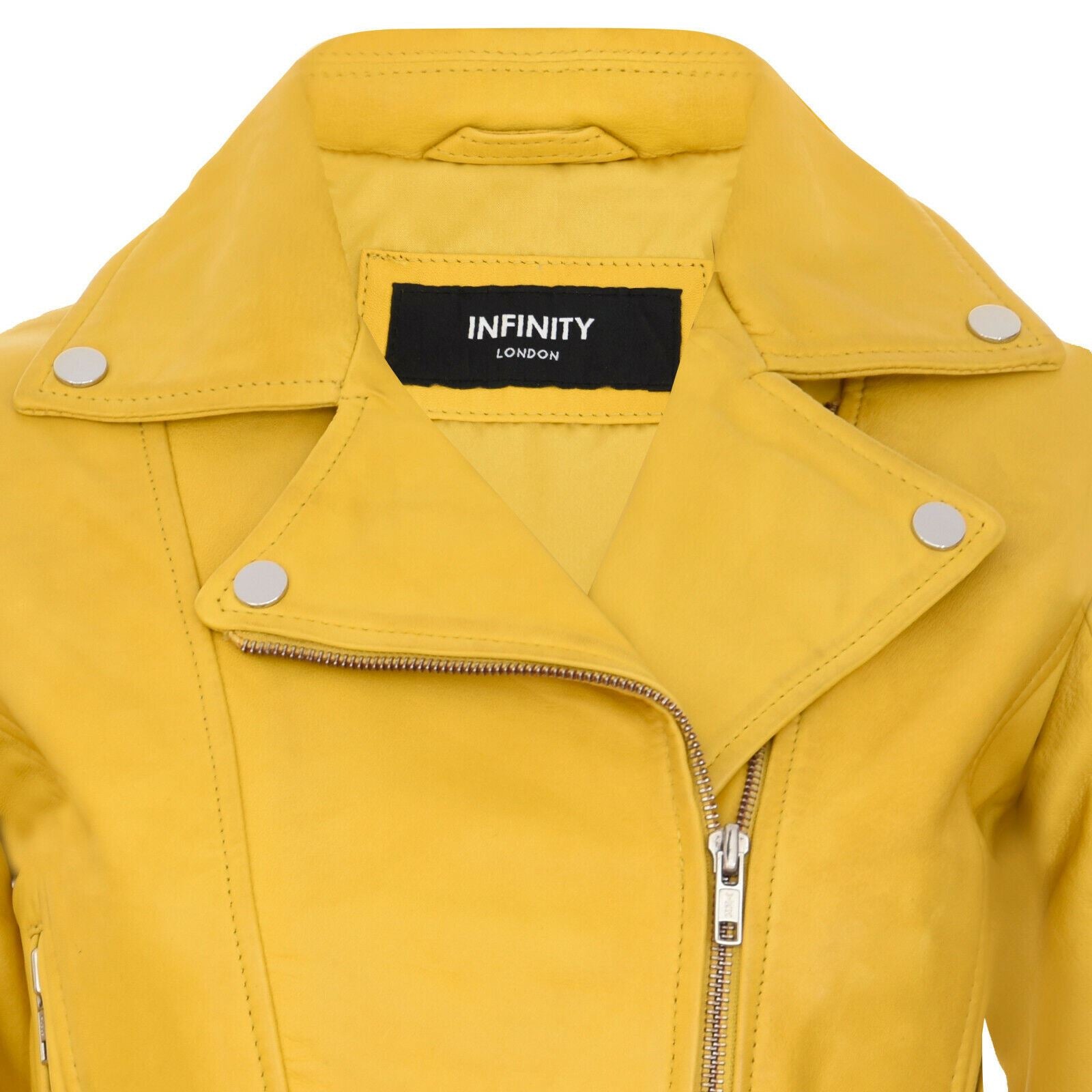 Womens Vintage Leather Biker Jacket-Luton