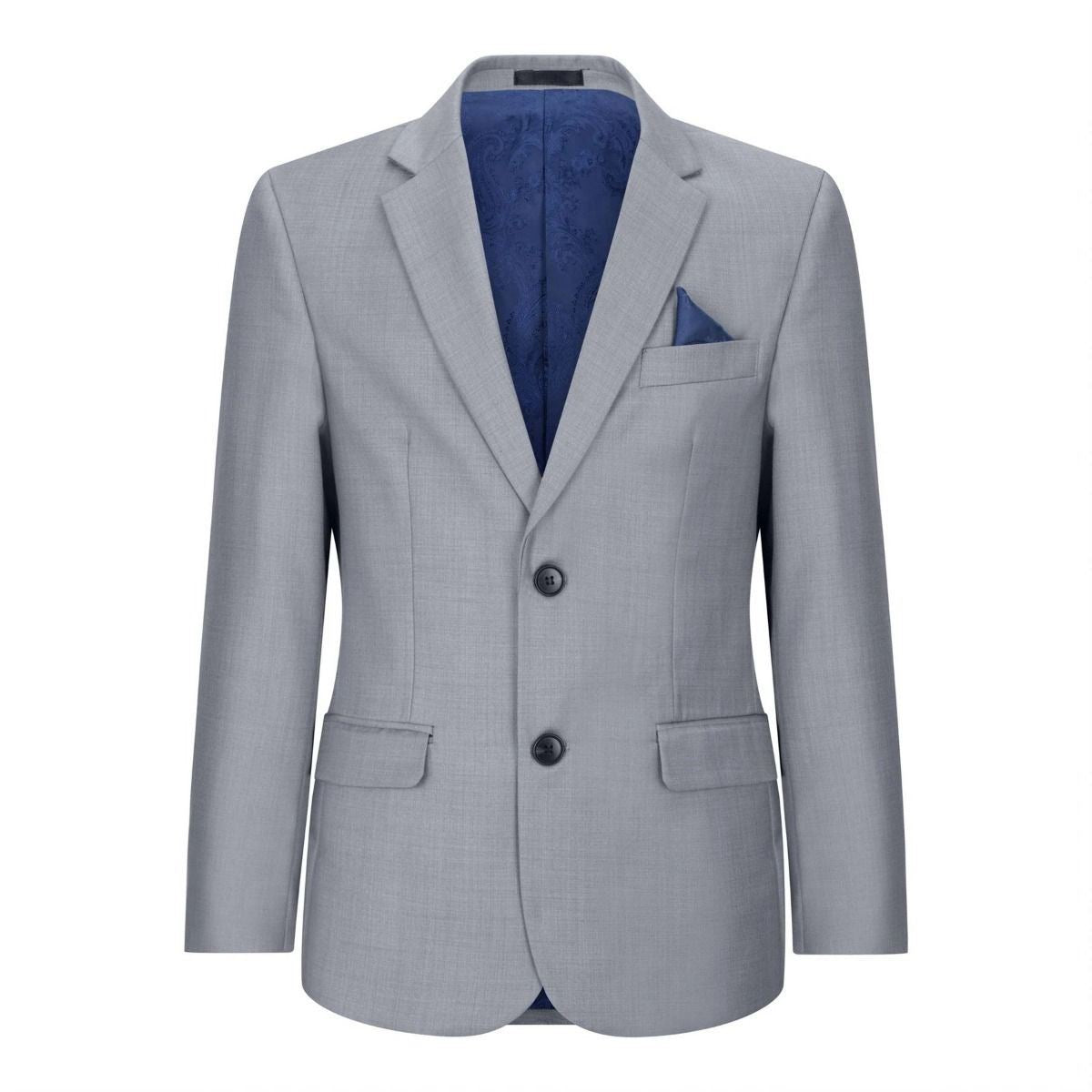Boys 3 Piece Light Grey Classic Retro Suit