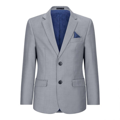 Boys 3 Piece Light Grey Classic Retro Suit