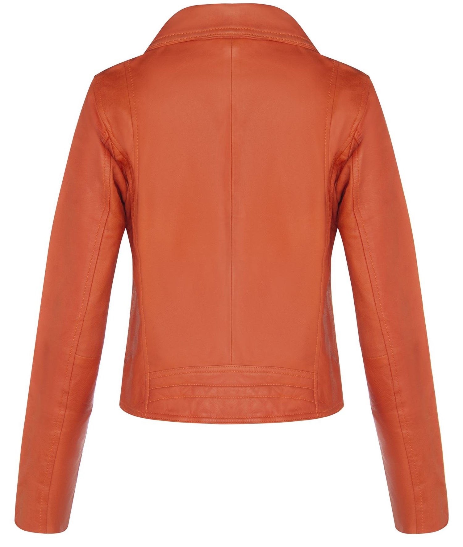 Womens Classic Leather Brando Biker Jacket-Loughton