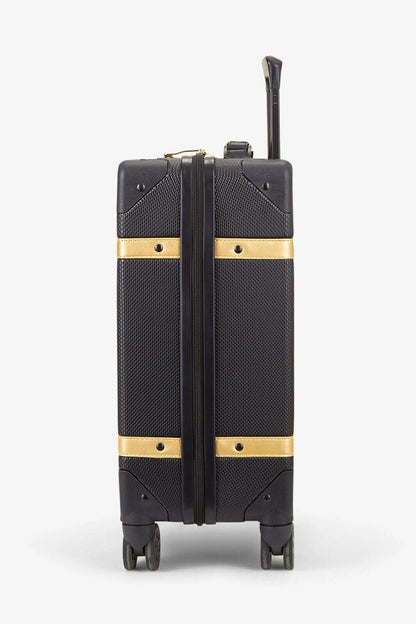 Alexandria Cabin Hard Shell Suitcase in Black Gold