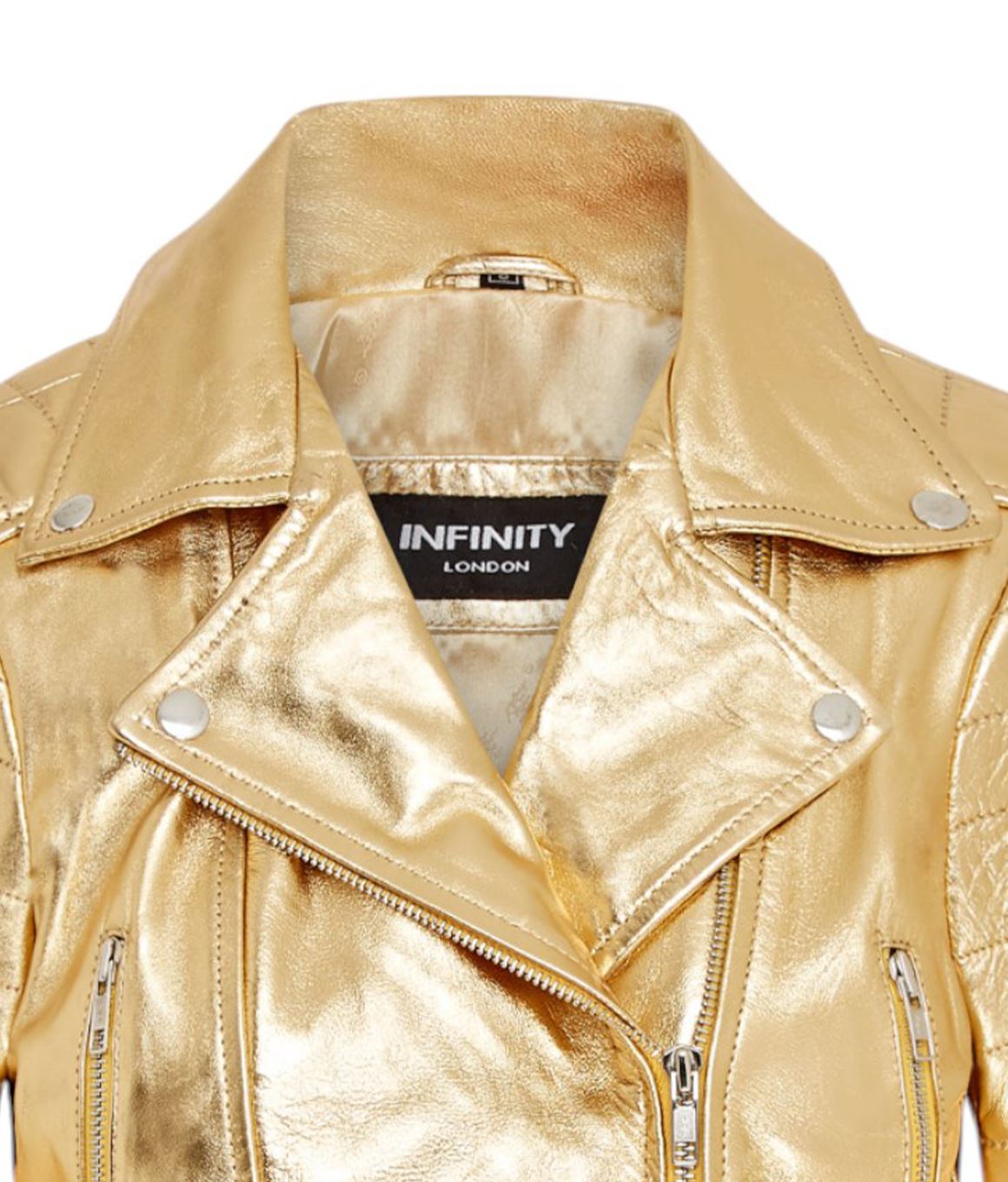 Womens Brando Cropped Leather Jacket-Longtown