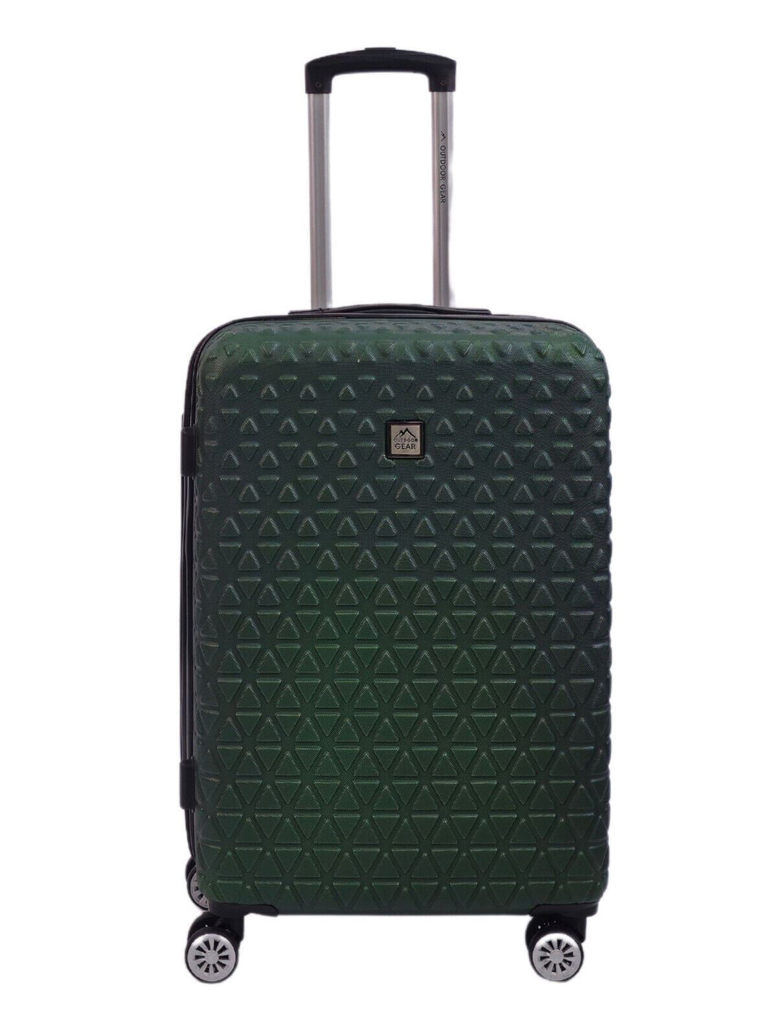 Hardshell Green Suitcase Robust 8 Wheel Luggage Cabin Bag