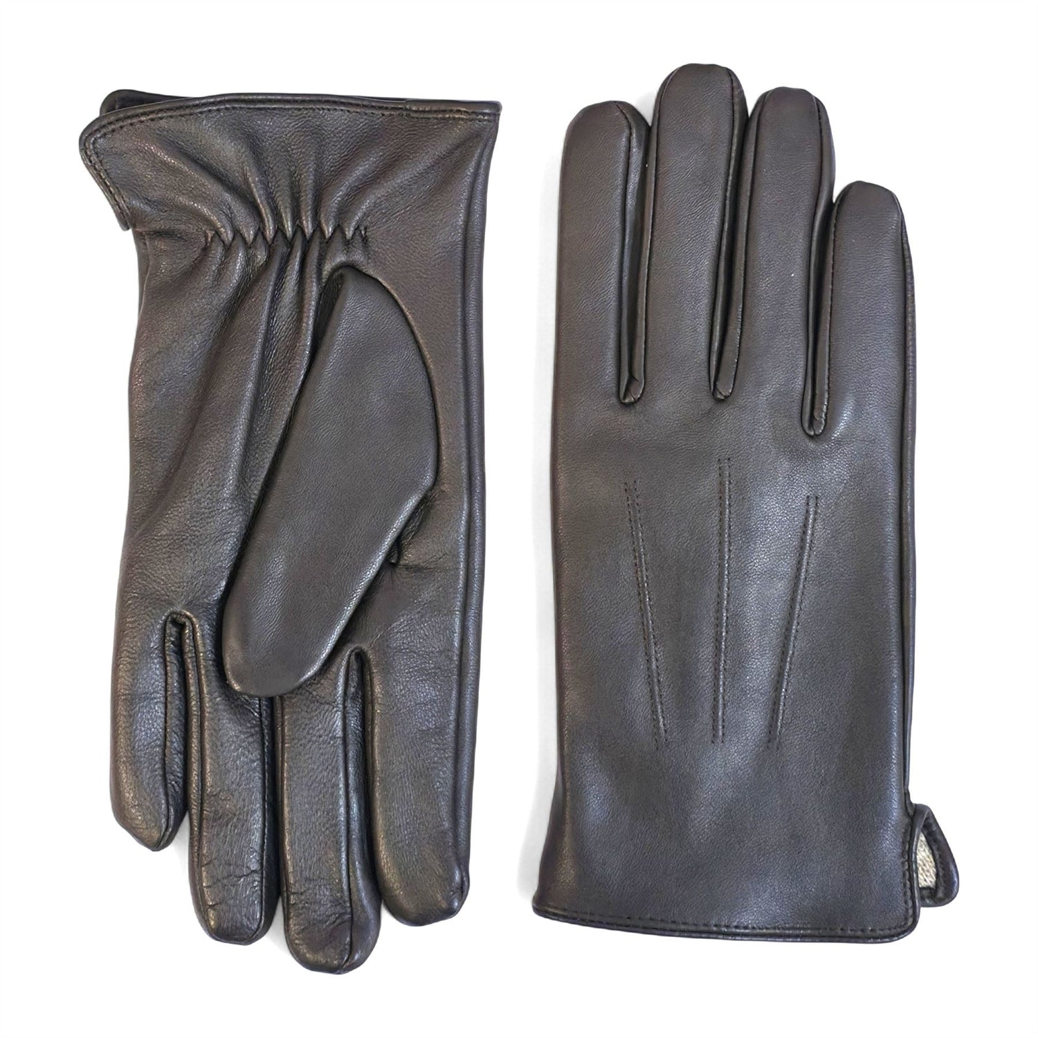 Men’s Italian Leather Warm Wool Lining Winter Gloves - M-LGV-305
