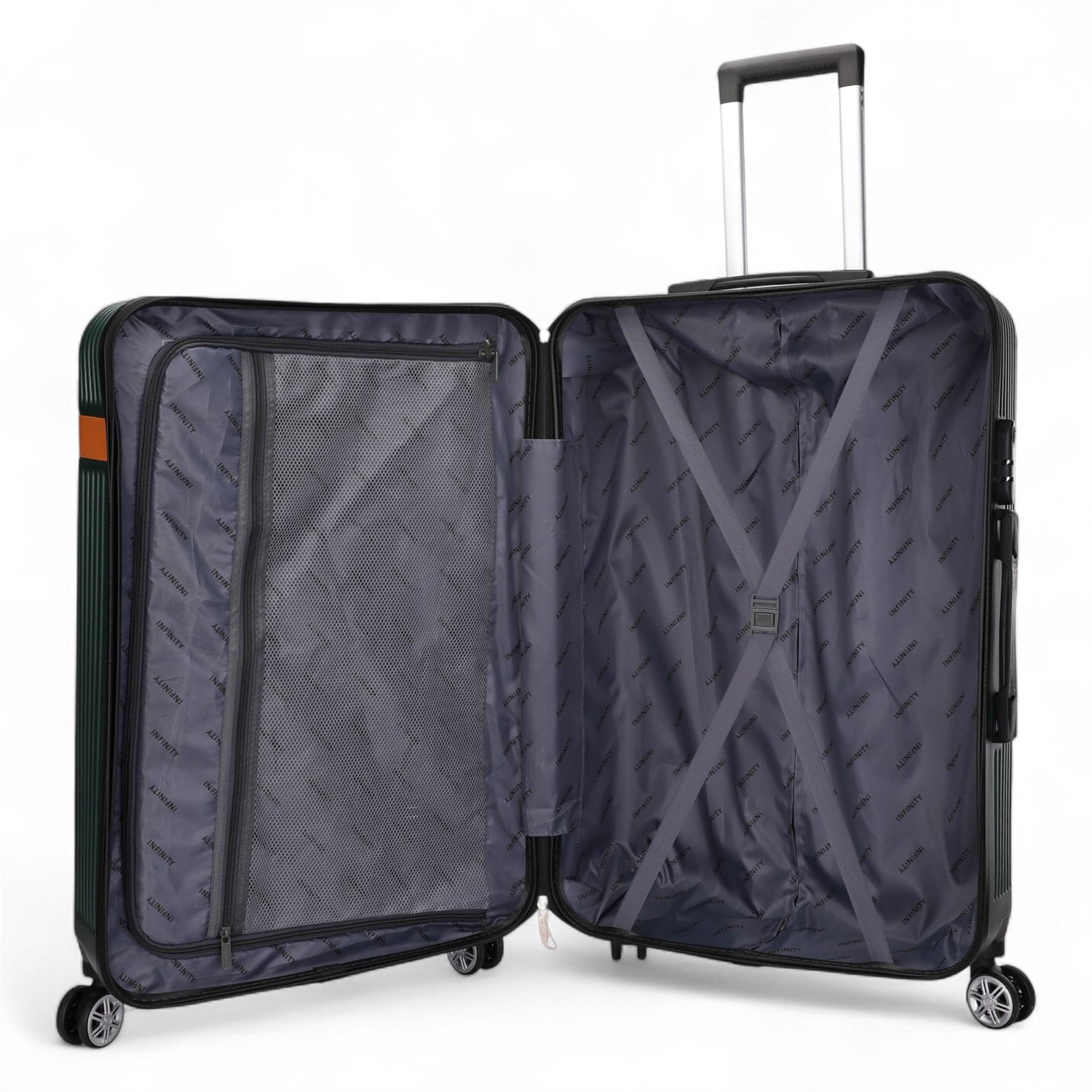 Calgary Medium Hard Shell Suitcase in Emerald Green