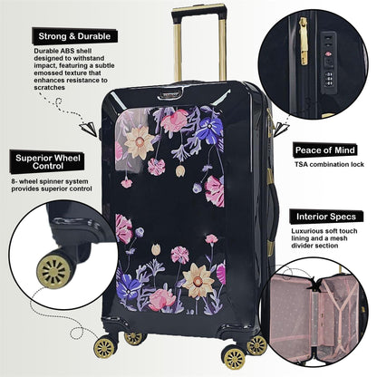 Butler Extra Large Hard Shell Suitcase in Black
