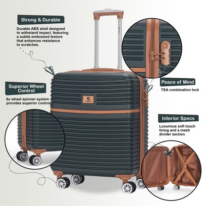 Koga Cabin Hard Shell Suitcase in Green