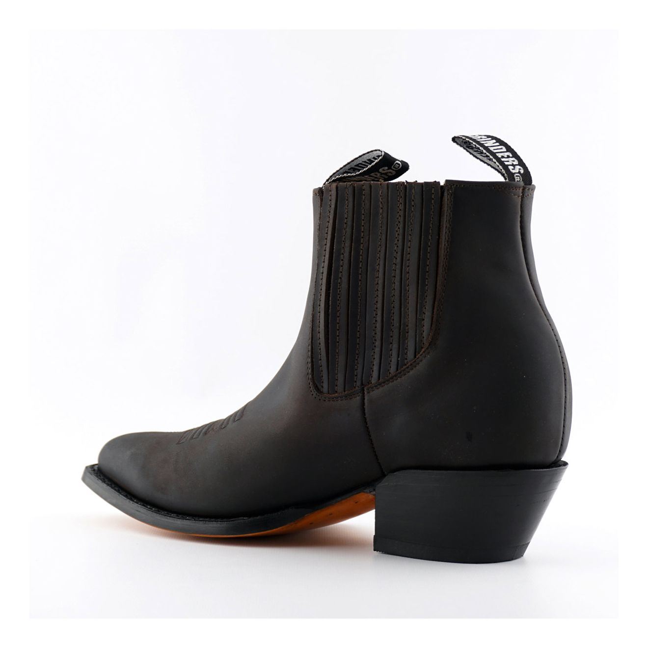 Grinders Unisex Brown Western Ankle Boots- Maverick