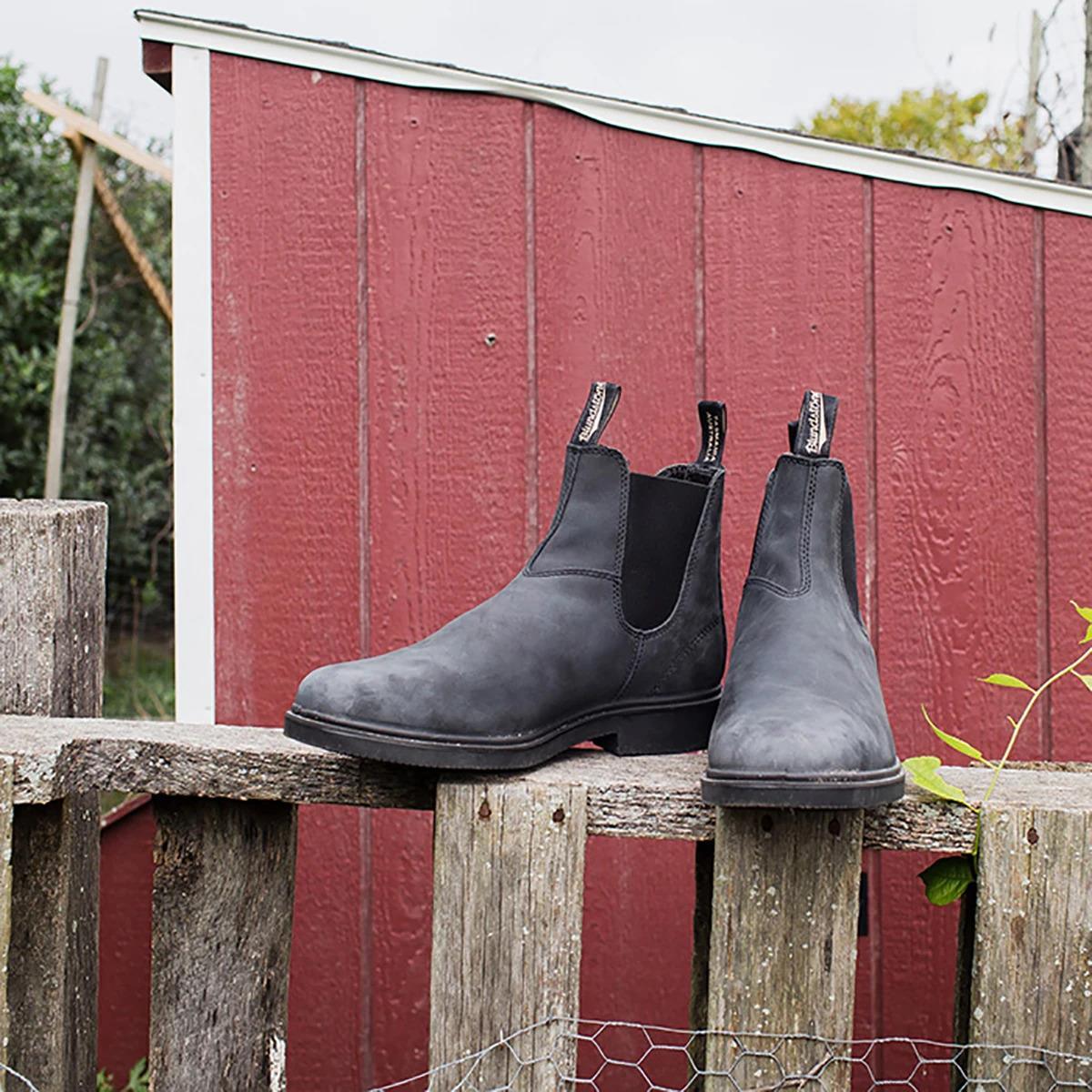 Blundstone 1308 Rustic Black Chelsea Boot Upperclass Fashions