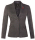 Womens Tweed 1920s Herringbone Charcoal Blazer - Upperclass Fashions 