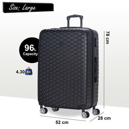 Noda Large Hard Shell Suitcase in Black