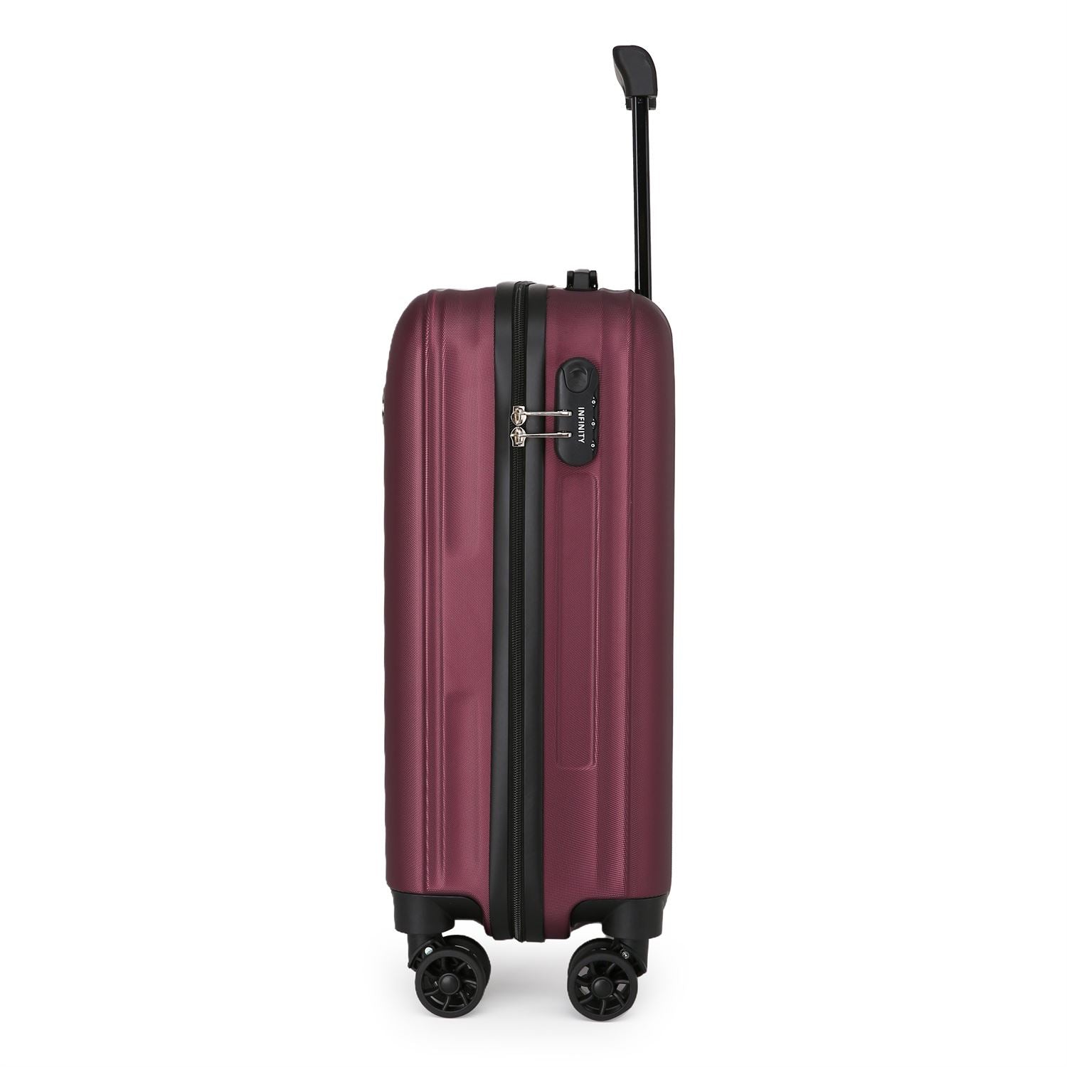 Edmonton Set of 3 Hard Shell Suitcase in Burgundy