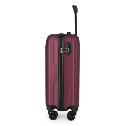 Edmonton Set of 3 Hard Shell Suitcase in Burgundy