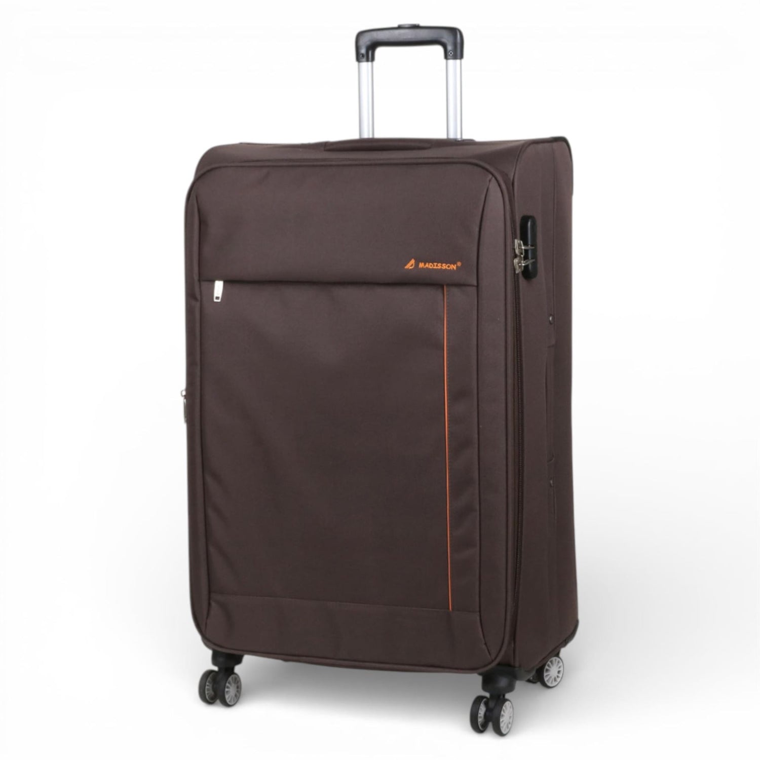 Carrollton Large Soft Shell Suitcase in Brown