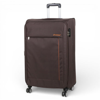 Carrollton Large Soft Shell Suitcase in Brown
