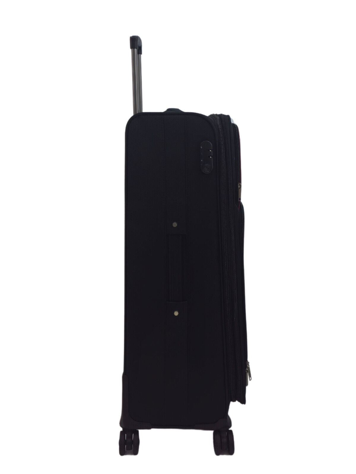 Ashford Large Soft Shell Suitcase in Black