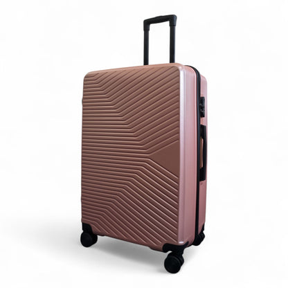 Junee Large Hard Shell Suitcase in Rose Gold