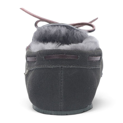 Men’s Olive Green Genuine Sheepskin Moccasin Winter Slippers - Flint
