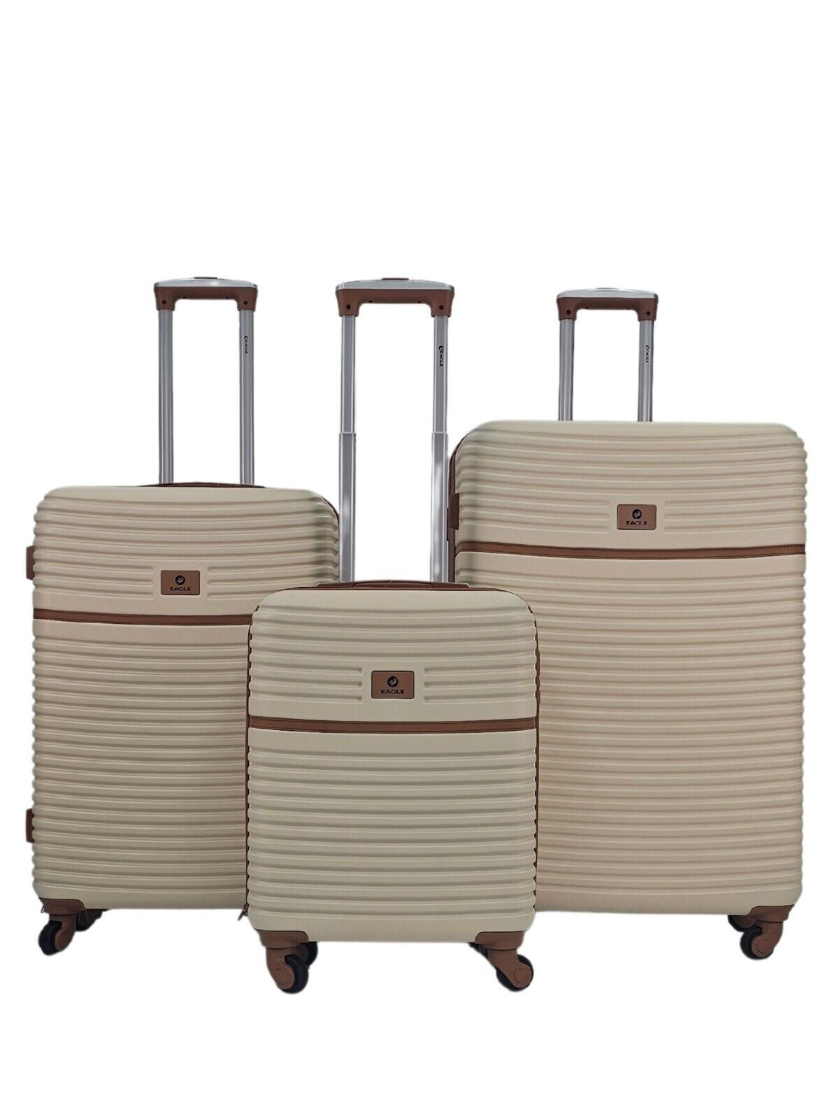 Bridgeport Set of 3 Hard Shell Suitcase in Cream