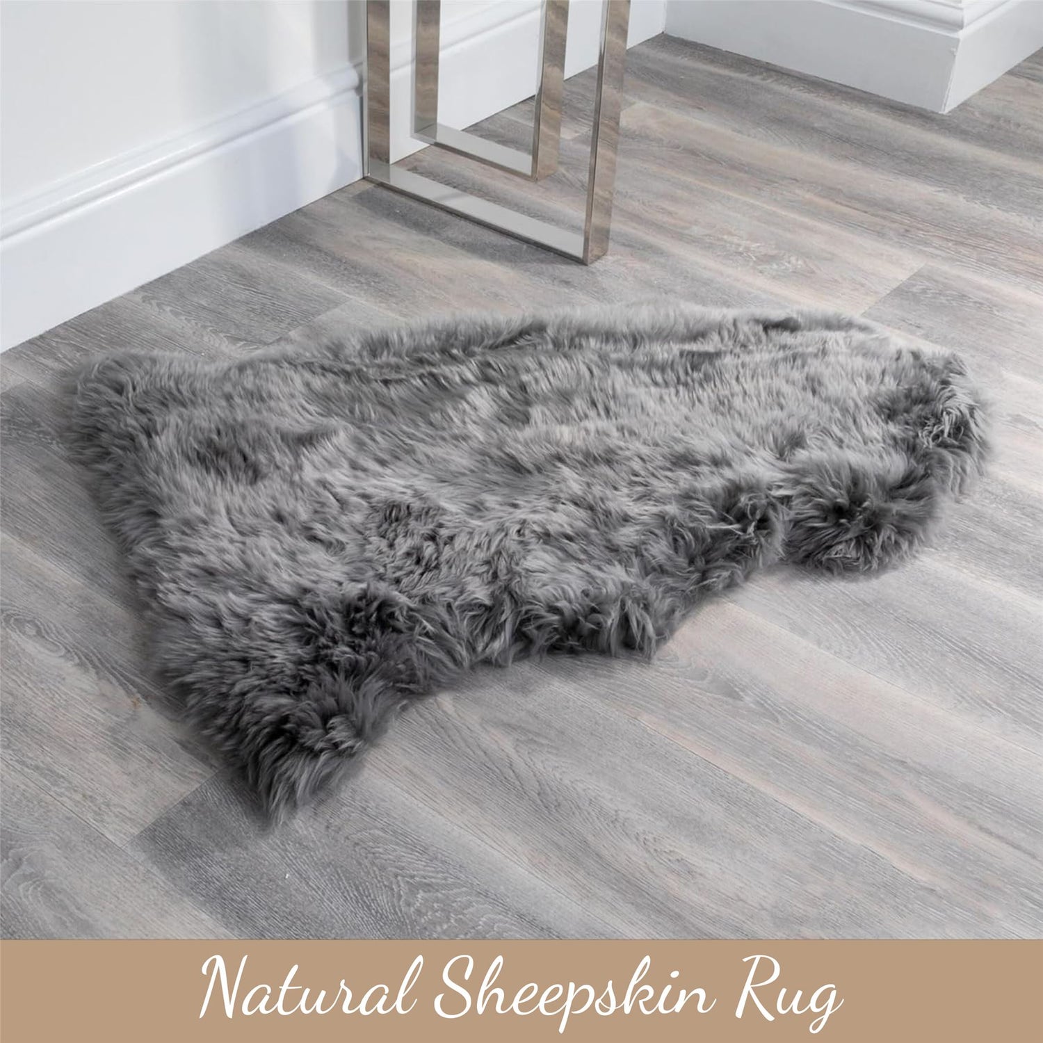 Genuine Sheepskin Natural Silky Soft Fluffy Real Wool Rug