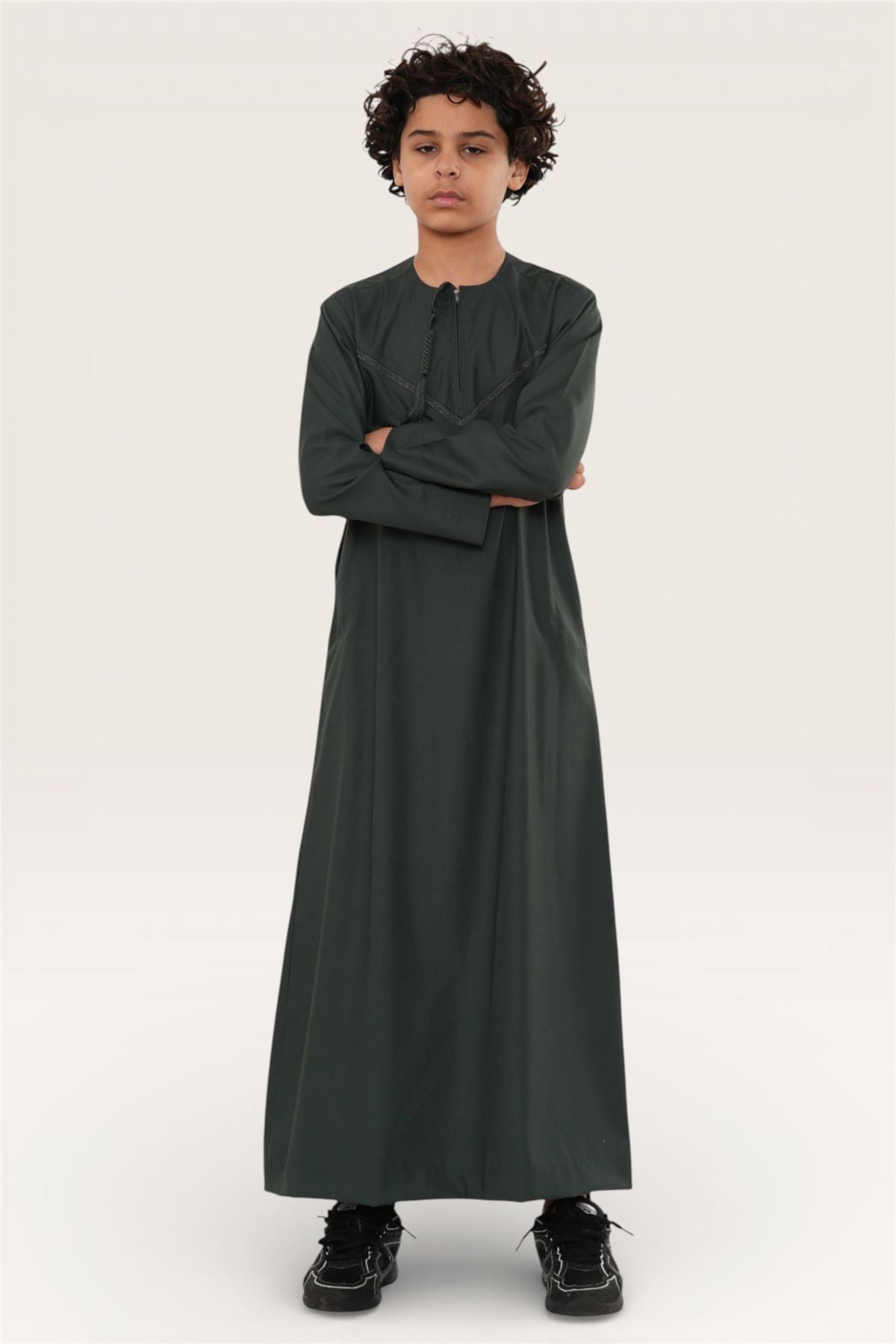Kids Boys Ramadan Eid Moroccan Jubba Robe Djellaba Thobe - K-TT008