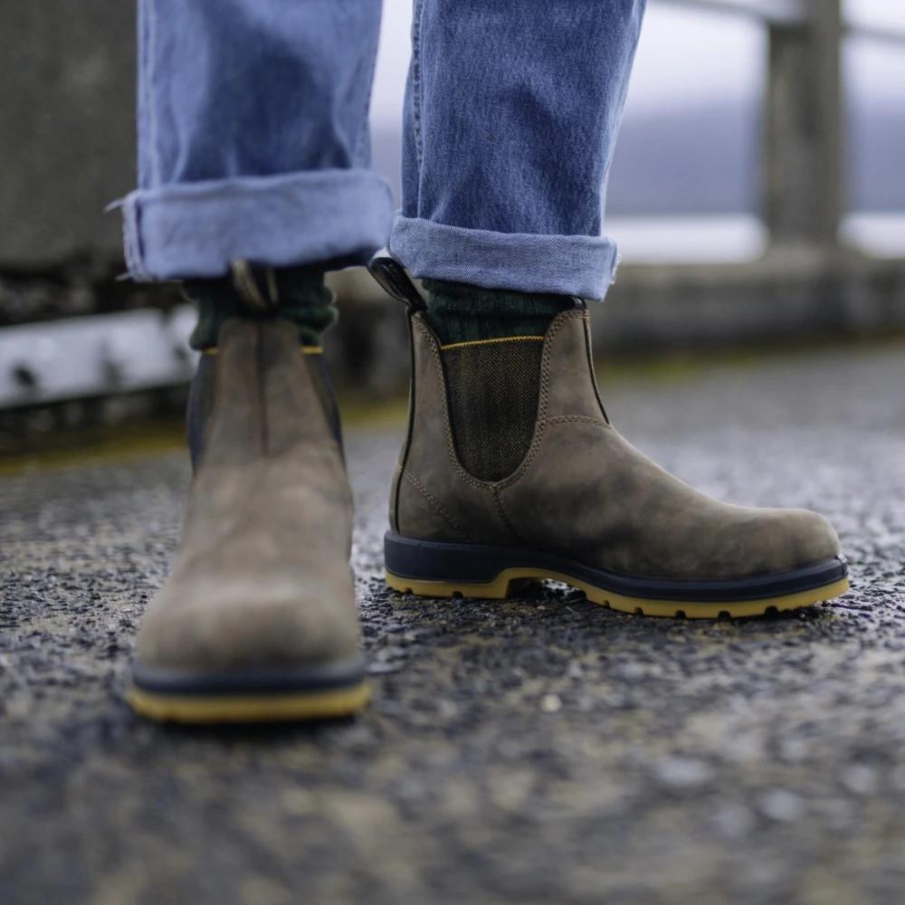 Blundstone 1944 Rustic Brown Mustard Chelsea Boot Upperclass