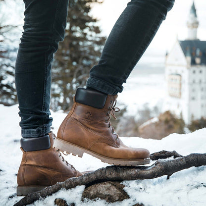 Panama Jack 03 C8 Mens Brown Boots Waterproof Leather Laces Hiking Ankle Chukka
