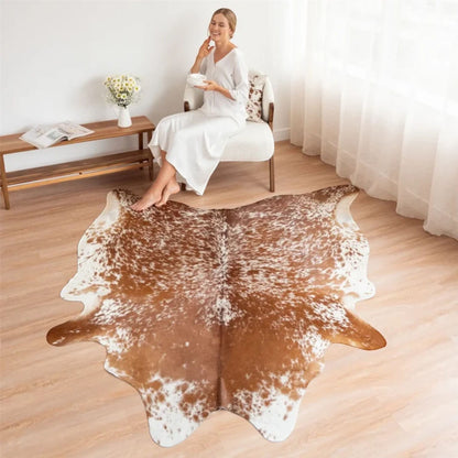 Genuine Cowhide Natural Leather Hairon Rug - Salt &amp; Papper