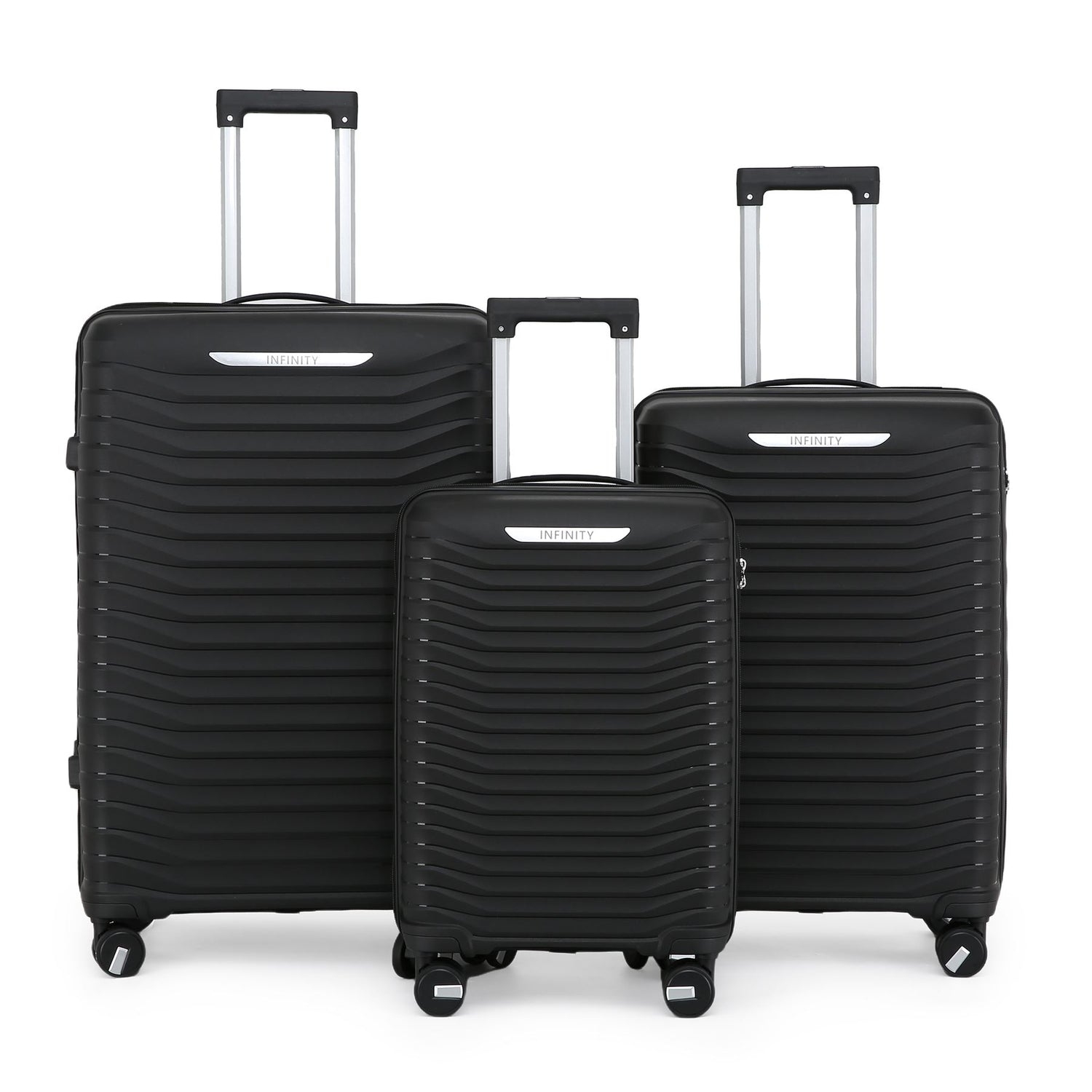 Burnaby Set of 3 Hard Shell Suitcase in Black