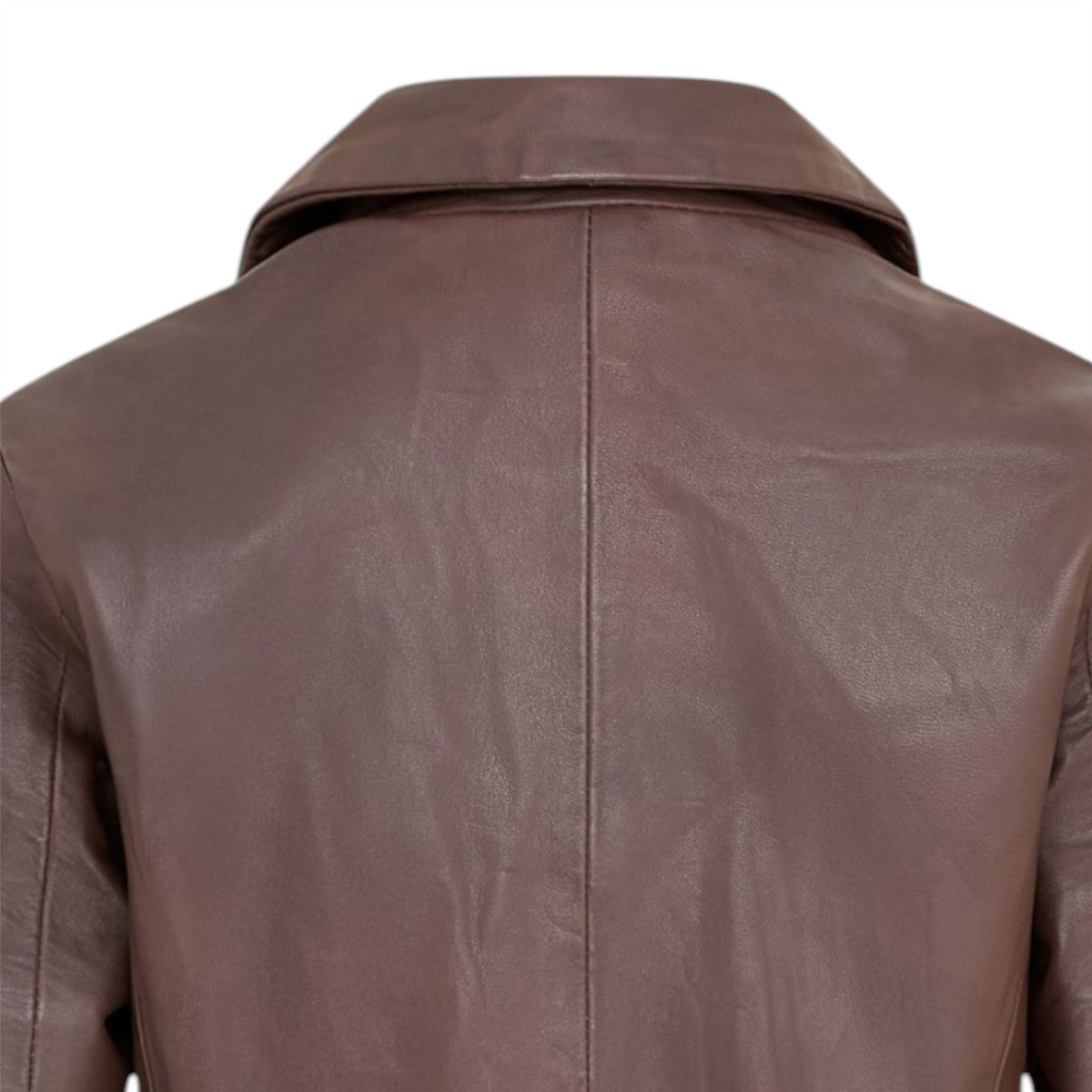 Womens One Button Leather Blazer Jacket-Newhaven