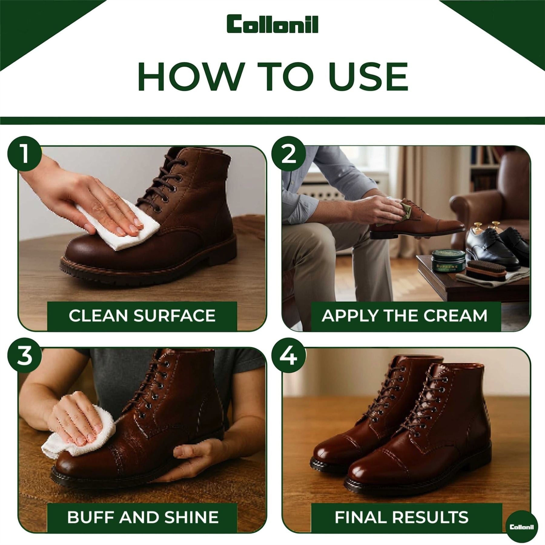Collonil 1909 Supreme Crème de Luxe 100 ml Leather Conditioner Polish