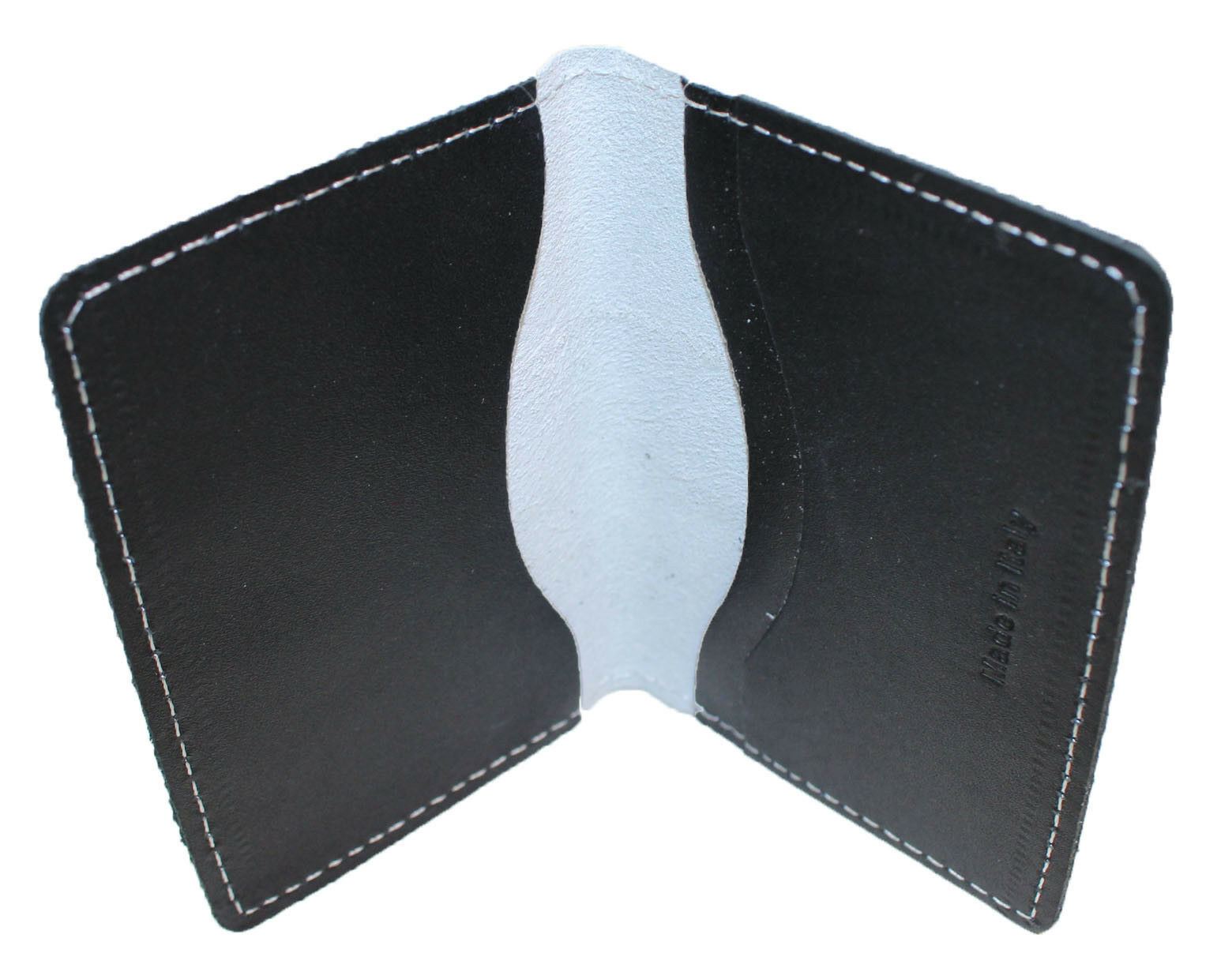 100% Genuine Real Leather Top Quality Unisex Mini Slim Wallet Credit Card Holder - Upperclass Fashions 