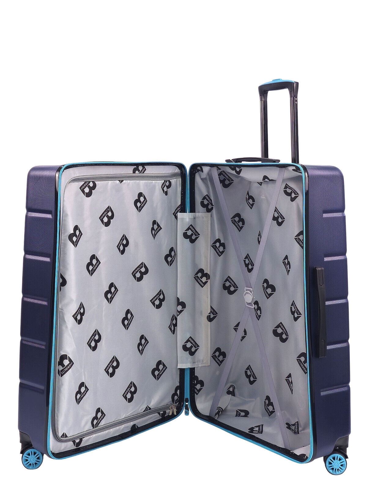 Collinsville Large Soft Shell Suitcase in Navy