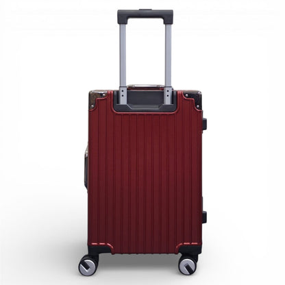 Airdrie Cabin Hard Shell Suitcase in Charcoal Red