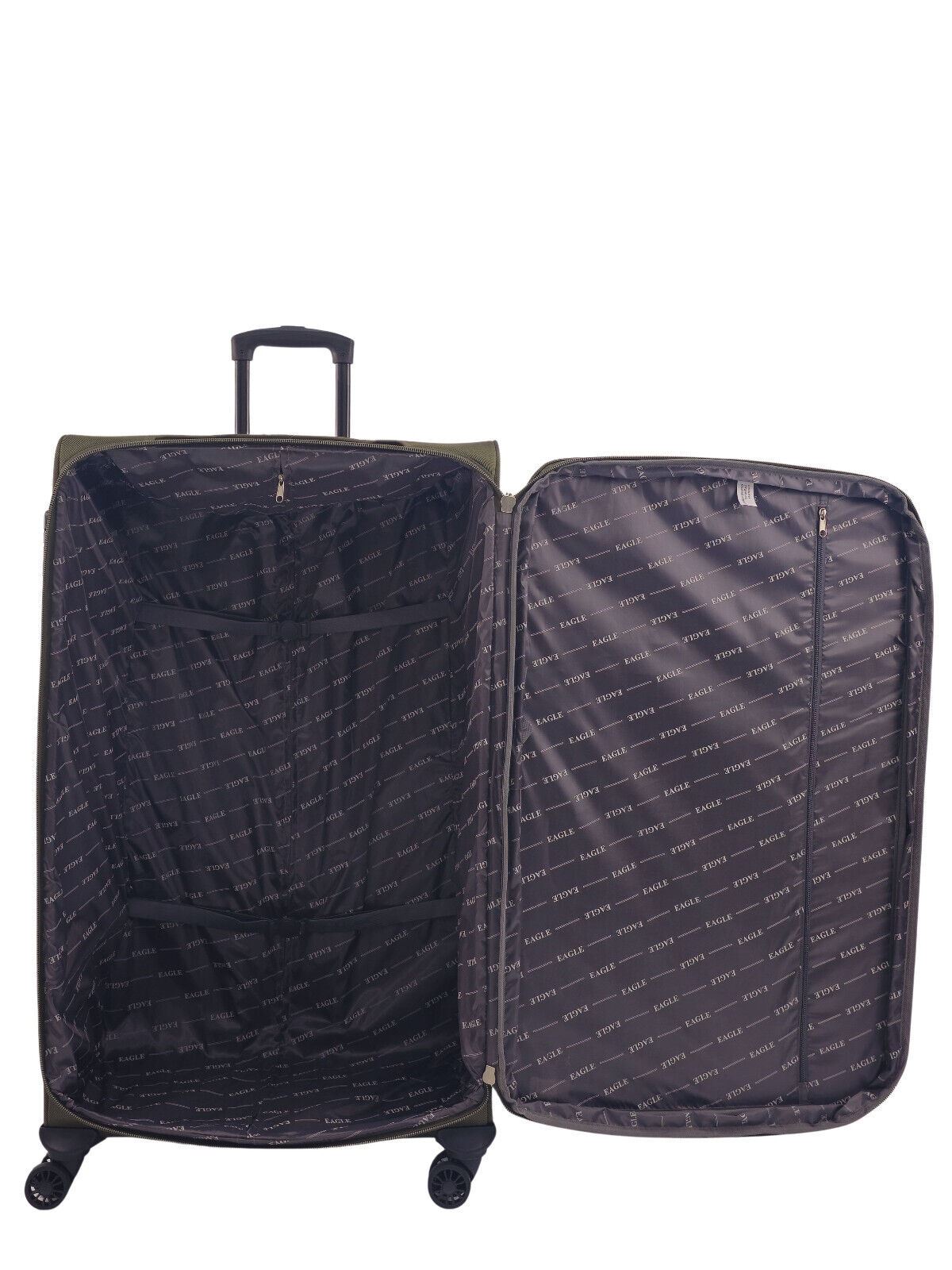 Ashland Extra Large Soft Shell Suitcase in Khaki