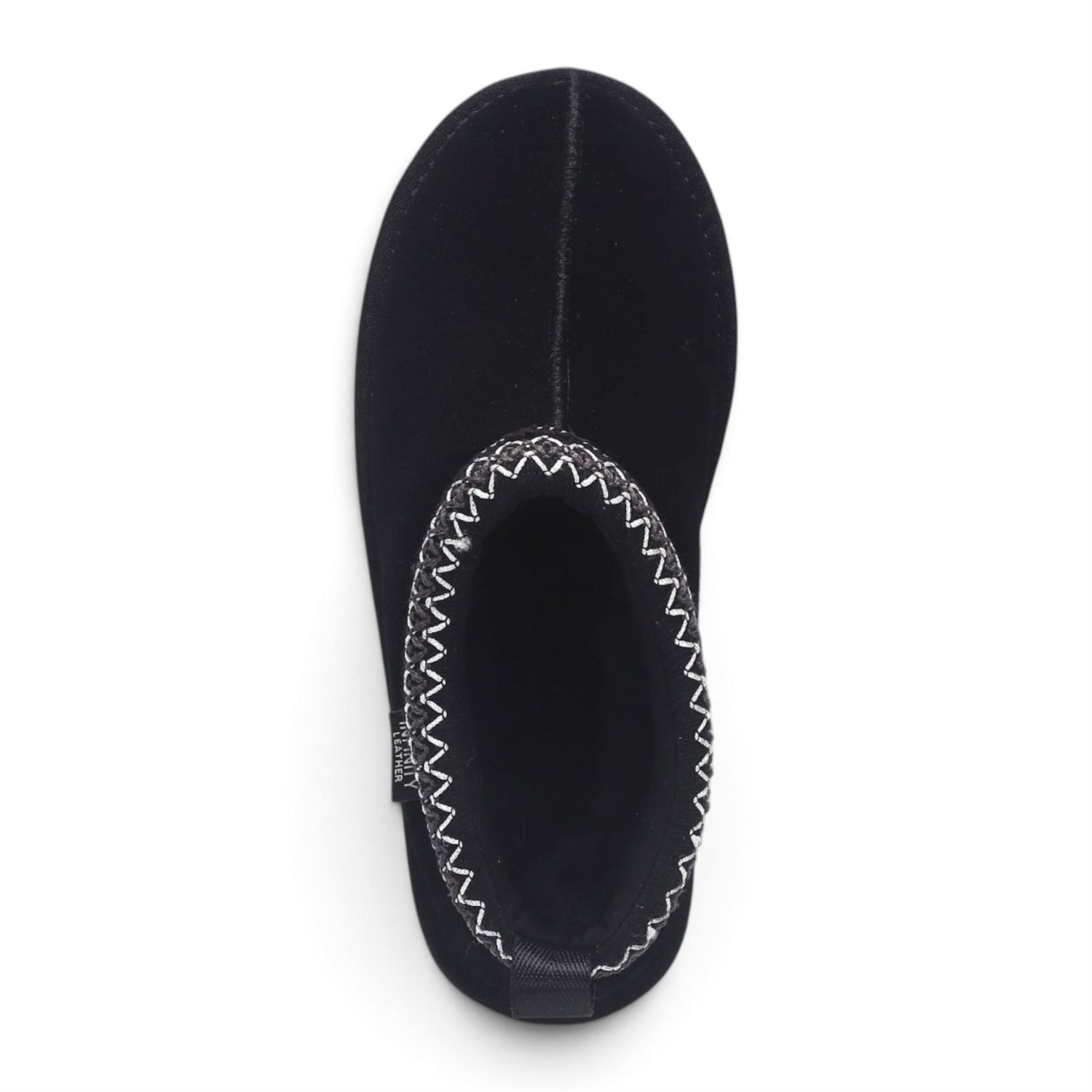 Women’s Black Genuine Sheepskin Real Fur Winter Platform Slippers - Polar