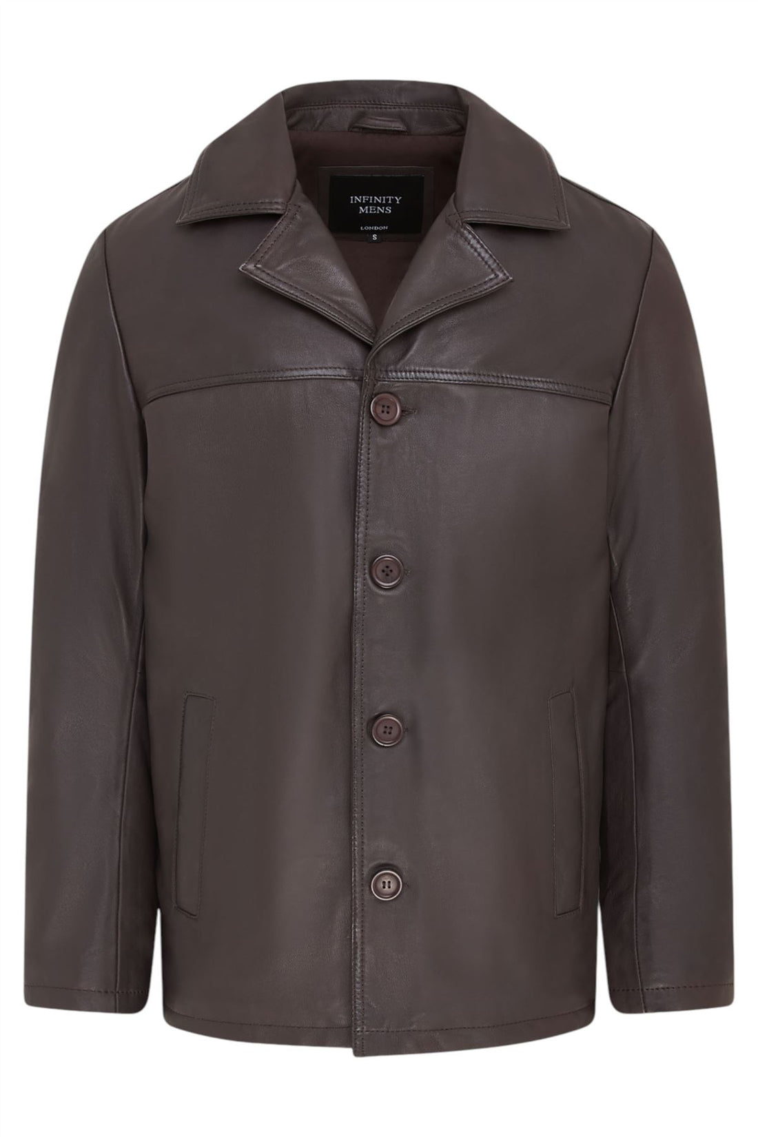 Men’s 4 Button Italian Leather Blazer Jacket - Loxton