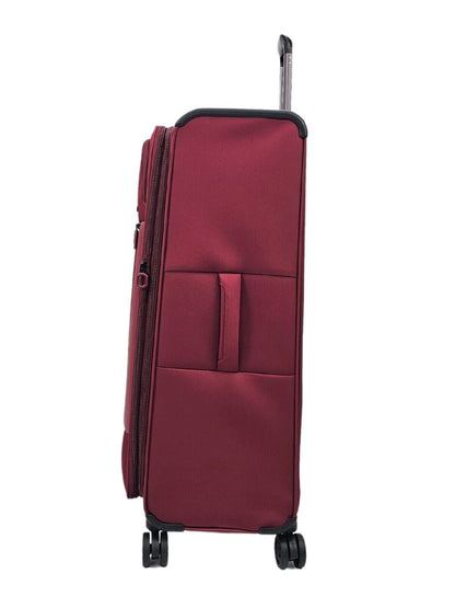 Blountsville Large Soft Shell Suitcase in Burgundy